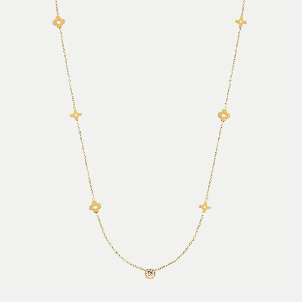 CARRIE Clover Necklace | Gold