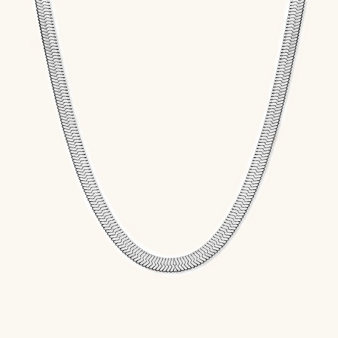 Elysian Gold Herringbone Necklace