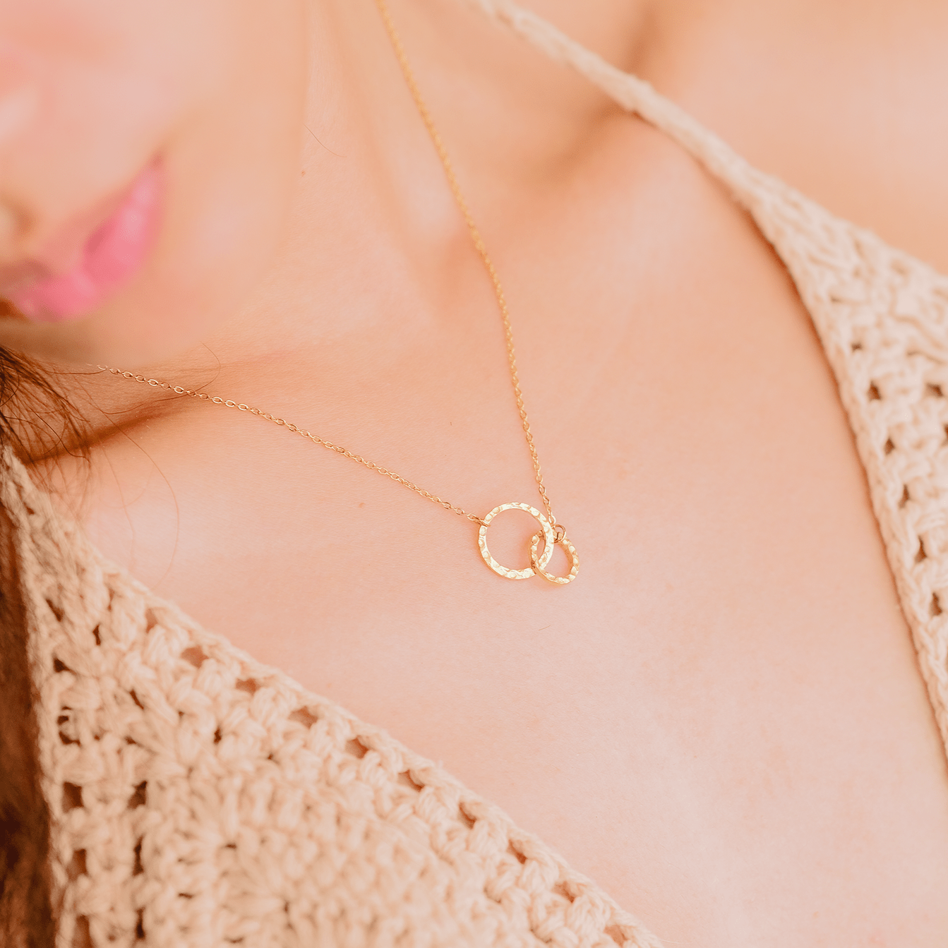 Isabelle Gold Hoop Necklace