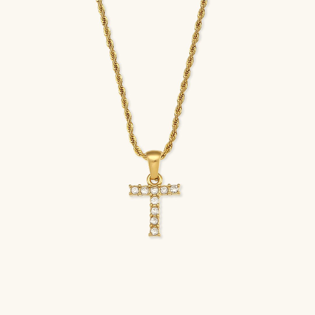 Maeve Letter Initial Diamond Necklace